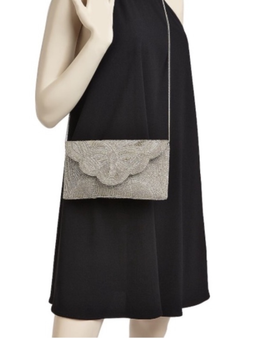 NWT From St. Xavier Barbara Beaded Clutch